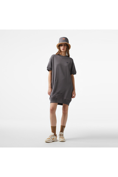 Lacoste x House of SuperStep Kadın Siyah Elbise