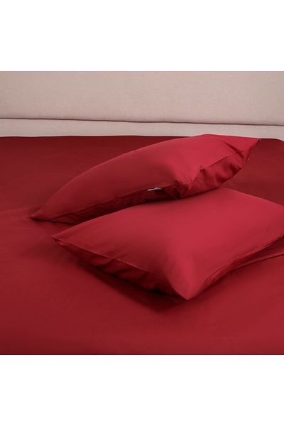 Bed N Home SA Bed Sheet Set - Elastic Border, Egyptian Cotton 100%, 250 Thread Count, 2 Pillowcases, 120*200cm