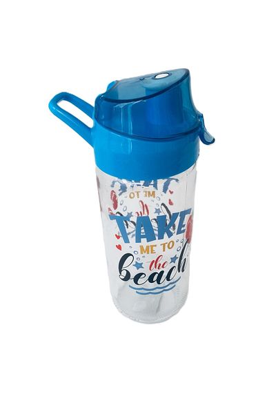 Herevin 500 Cc Patterned Glass Flask / Take Me to the Beach