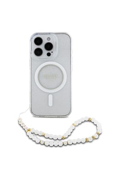 Guess GUESS Luxury Clear Case for iPhone 16 Pro - High-Efficiency Protection and MagSafe Support, Original French Design