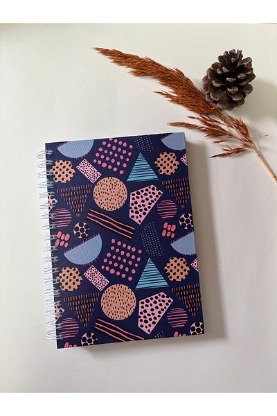Adalinhome Atakids Lizy Spralli Hard Cover Checkered School Notebook (17×24 Cm, 120 Sheets)