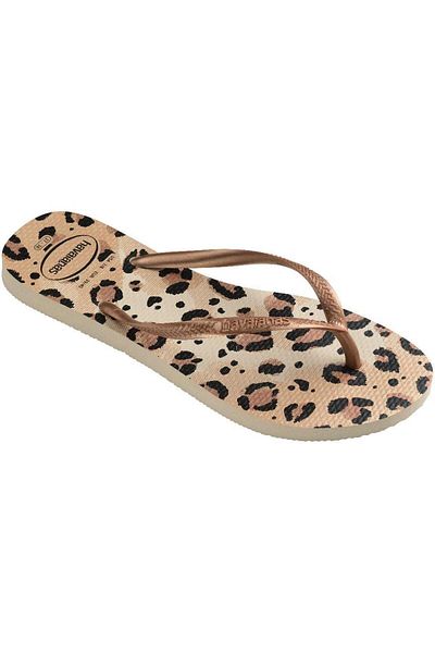 Havaianas Slim Animals Women's Slippers - Leopard