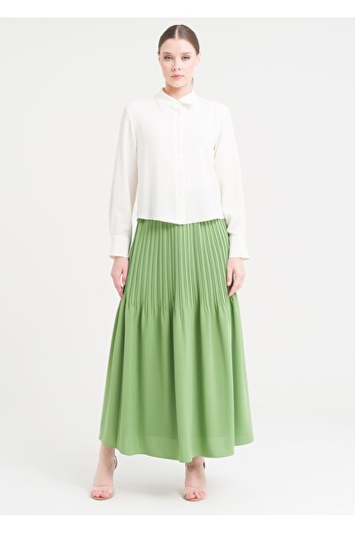 Armağan Fusta cu detalii plisate