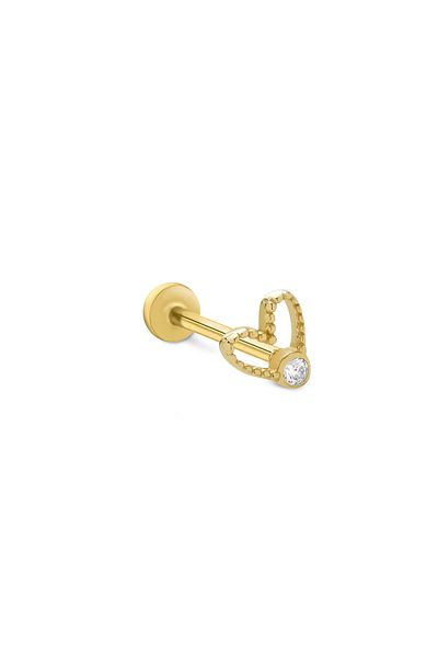Fay Yamaner 14K Gold Heart Piercing
