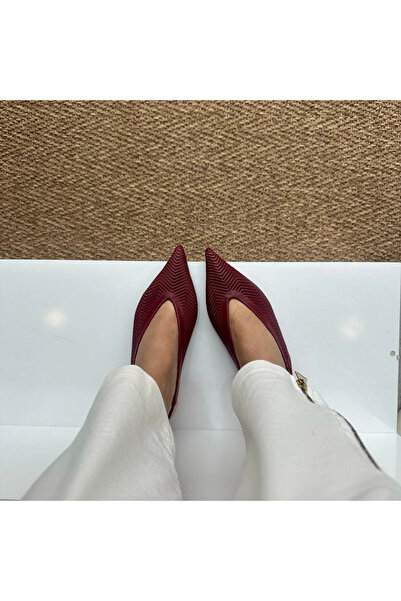 H&K GLOW Hakiki Deri Lazer Desenli Topuklu Ayakkabı