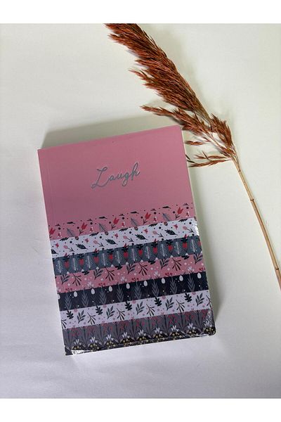 Adalinhome Atakids Lizy Glittery Edged Striped Notepad – 96 Sheets