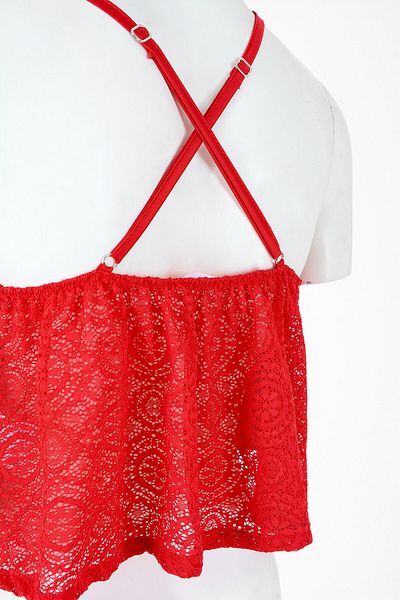 LOYA Red Alanis Thin Strap Undershirt