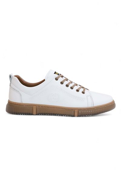 Konfores 2180-Luısfıgo Genuine Leather Top Quality Anatomical Sole Men's Casual Sneakers Shoes