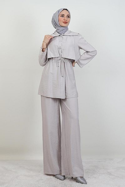 giz astore Pervin Trousers Double Suit Stone