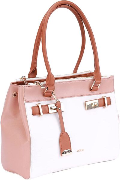 AMICA Bonita Women’s Leather Satchel Handbag With Top Handle