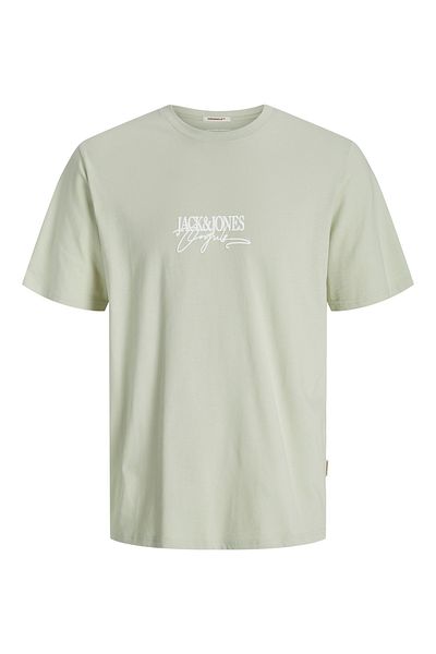 Jack & Jones J&J T-Shirt Men's Chest Logo Printed T-Shirt Water Green