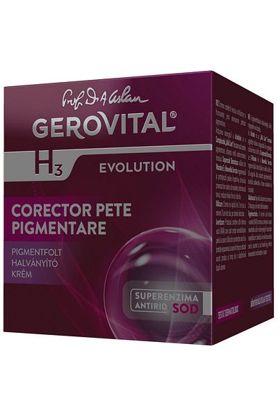 GEROVITAL Crema Gerovital H3 Evolution, corector pete pigmentare, 50 ml