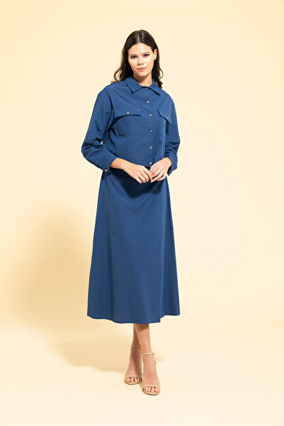 MİRAŞE MODA TREND ÇAN ETEKLİ GÖMLEK TAKIM