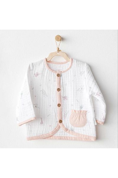 ALFA AKSESUAR 03 Andywawa Ac25523 Love Family Muslin Jacket Ecru
