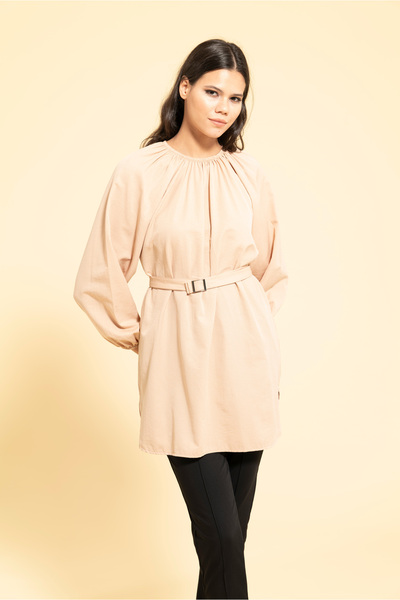 MİRAŞE MODA Tunic Belted Loose Cut (90 cm)