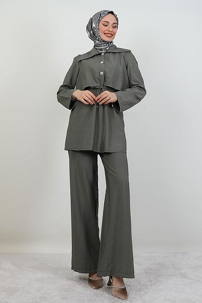 giz astore Pervin Trousers Double Suit Khaki