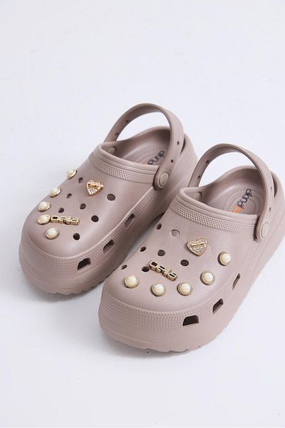 Raneel Kazançlı Alışveriş High Sole Slippers Mink