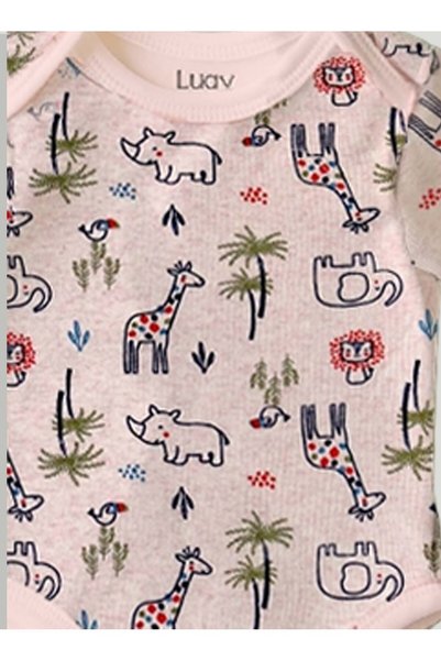 luay Unisex Organic Cotton Lighthouse & Elephant Onesie: Adorable and Cozy Pack of 2