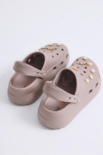 Raneel Kazançlı Alışveriş High Sole Slippers Mink