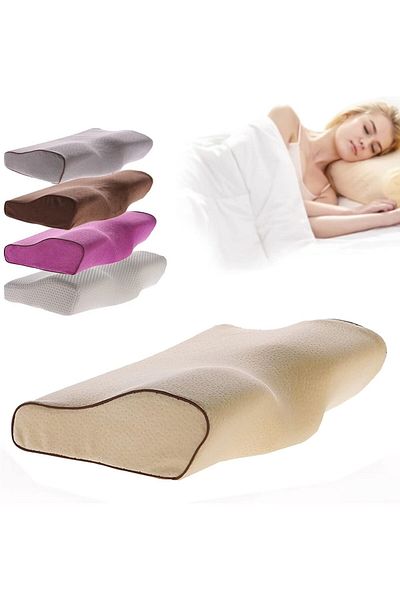 Lumely Neck Pillows for Pain Relief Sleeping Side Sleeper,Memory Foam,with Zipper,Washable,50x30x10/6cm