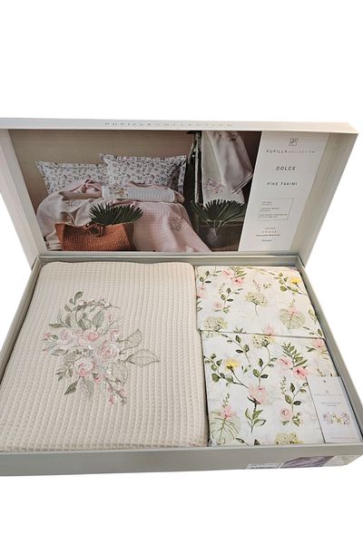 KÜBRAHOME'S Pupilla Salmon Double Personality Cotton Pink Set
