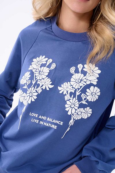 Blue Shadow Hanorac Flow Denim / Pannacotta pentru femei