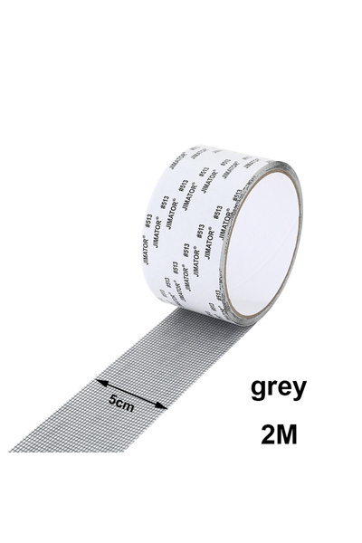 Choice5 شريط إصلاح ناموسية للنافذة بعرض 5/10 سم، رمادي، 5 سم × 2 متر، رقعة إص...