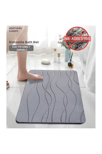 OEM Absorbent, non-slip, diatomite bath mat, quick drying, easy to clean, 60x39 cm