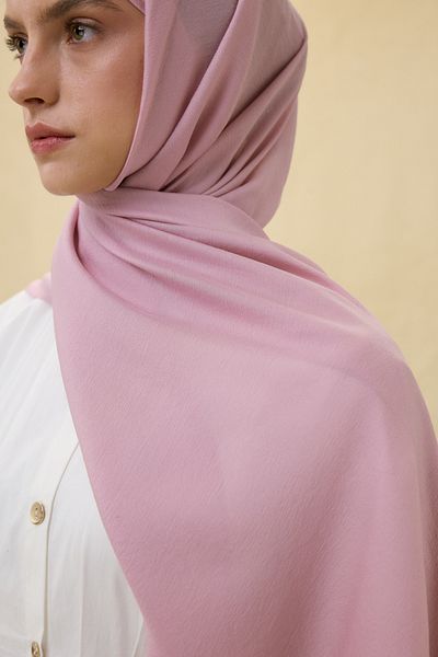 FENZA SCARF Paris Silk Candy Pink Color Cotton Shawl