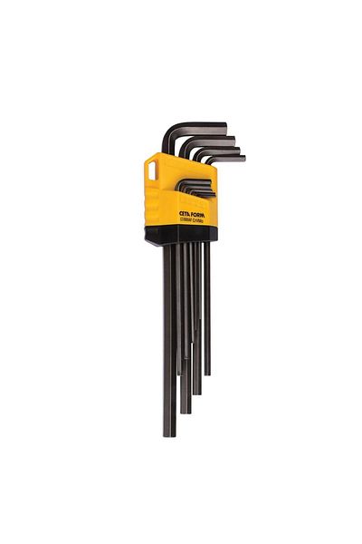 CETA FORM Lt/800Af Inch (Sae) Long L Allen Key Set 9 Pieces