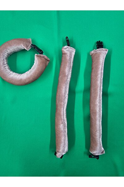 Elvinege Aksesuar 3’lü Kadife Saç Sosisi - Isısız Saç Şekillendirici - Isısız...