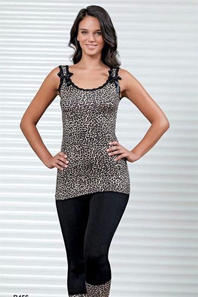 ALFA AKSESUAR 03 Şahinler Leopard Leggings Set B456