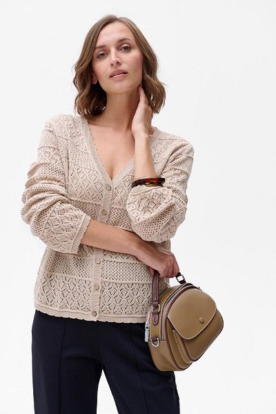 Blue Shadow Ladies' Begonia Cardigan Light Beige