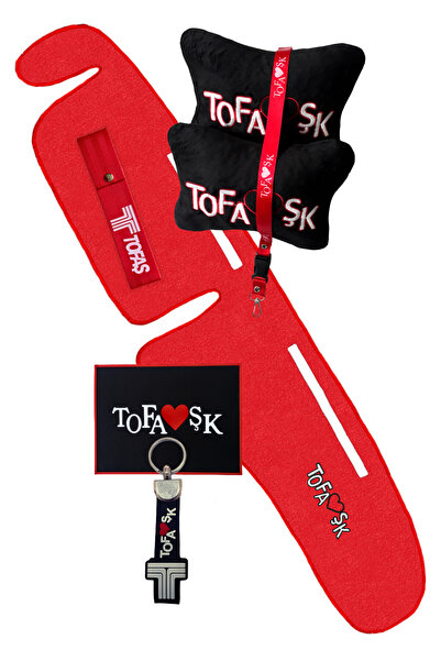 TUSBA MARKET Tofaş Şahin Doğan Kartal Red Low Torpedo Protection Carpet / Bla...
