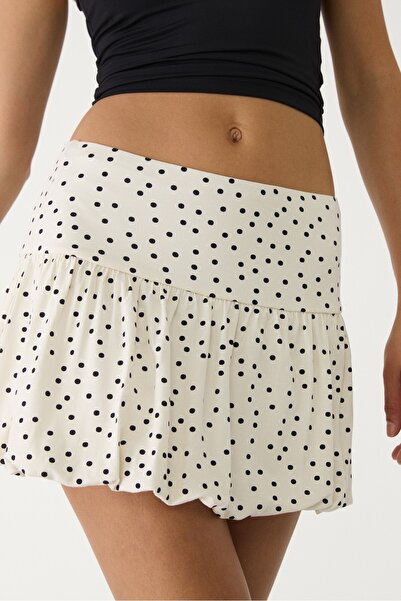 Stradivarius Polka dot balloon skirt