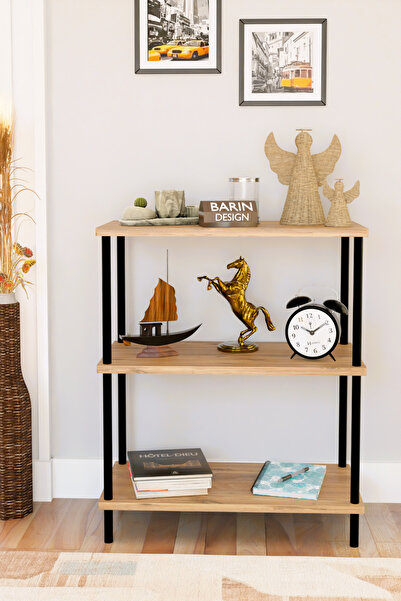 BARIN DESIGN 3 Raflı Çevir Kur Dekoratif Salon Rafı – Açık Raflı Kitaplık ve ...