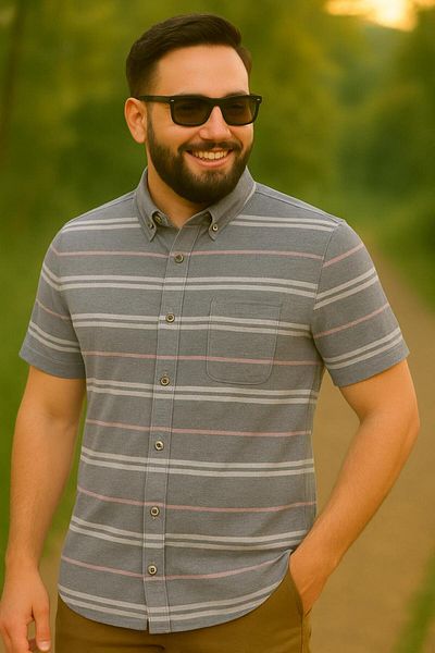 Kevser Fly Wear Plaid Pocket Dad Shirt