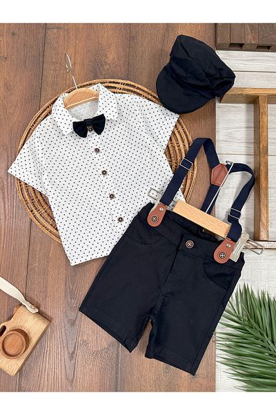 Baby Waka Baby Boy Set with Cord, Bow Tie and Belt