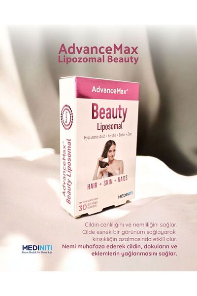 AdvanceMax Beauty Liposomal Hyaluronic Acid Keratin Biotin Zinc