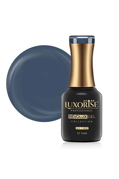 LUXORISE Oja semipermanentă Revolux LUXORISE, albastru oțel 15 ml