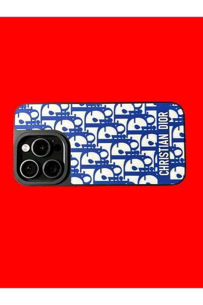 Christian Dior Husă de telefon pentru iPhone 13 Christian Dior -Albastru