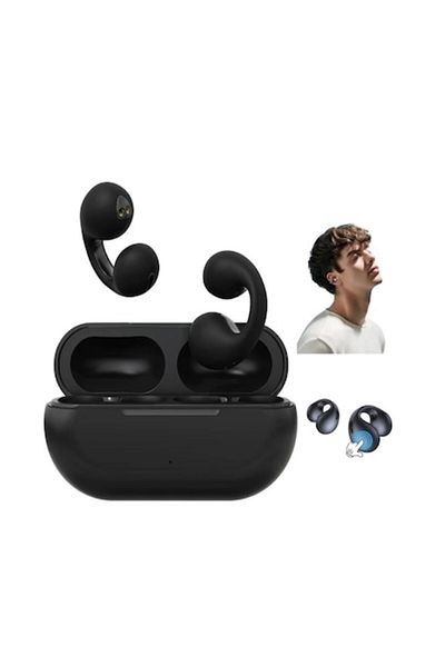 HOZRO Căști wireless Hozro cu bandă de gât, Bluetooth 5.0, autonomie baterie 72 ore, sunet HiFi, IPX5, negru
