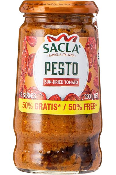Sacla Red Pesto 50% Free 290 Gm
