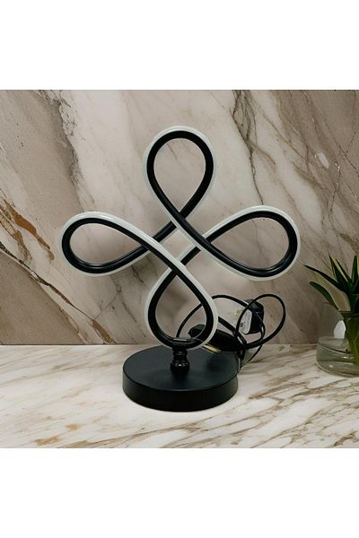 DECORA Black LED lamp in various shapes