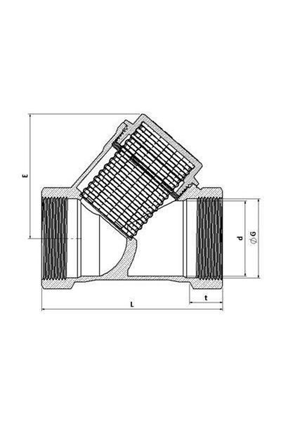 Sır 1/2 Filter Scum Holder Brass