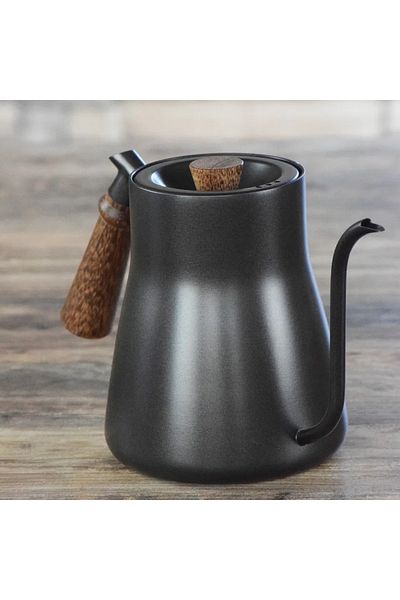 Generic Coffee Drip Kettle - Stainless Steel - Black - 850 ml