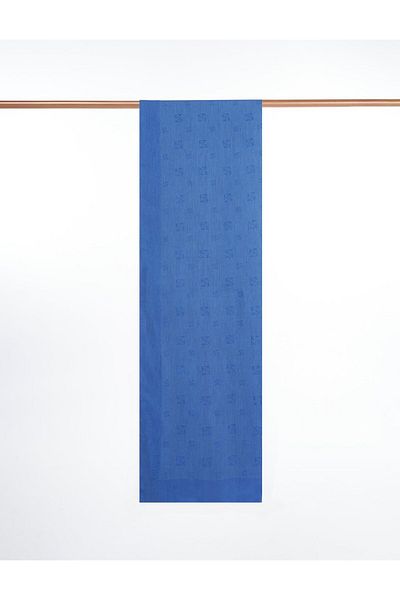 Kayra Natural Shawl Indigo with Logo