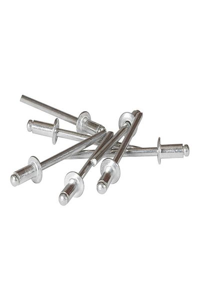 ARROW 5-Piece Heavy-Duty Short Aluminium Rivets Silver 1/8inch