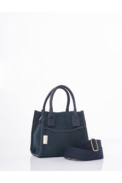 Kayra Logolu Kanvas Çanta Lacivert