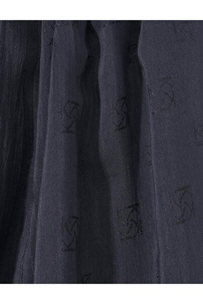 Kayra Φυσικό σάλι με λογότυπο Μαύρο